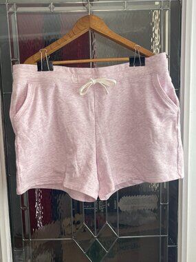 32 Degrees Cool Womens Pink Workout Shorts Sz XXL Pockets Drawstring Gym Yoga